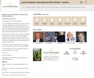 Louis Roederer International Wine Writers’ Awards 2016 OPEN