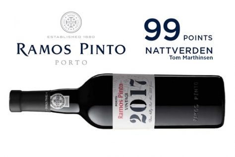 Excellent Score for Ramos Pinto’s Vintage 2017!