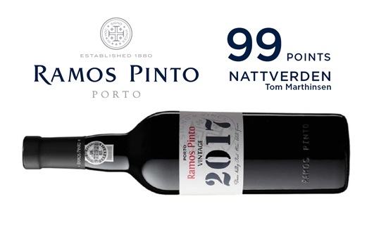 Excellent Score for Ramos Pinto’s Vintage 2017!