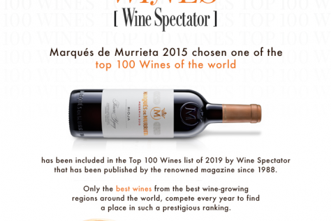 Marqués de Murrieta 2015 chosen one of the top 100 Wines of the world