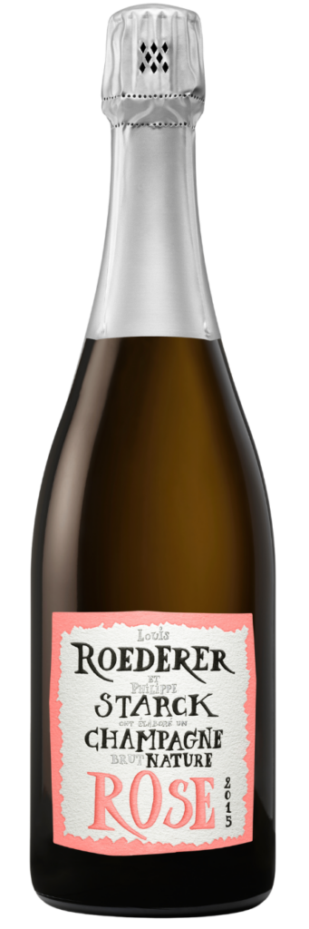 Champagne Louis Roederer et Philippe Starck Brut Nature Rose 2015